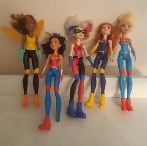 DC Super Hero Girls Dolls - 12 inch - Lot of 5 Dolls